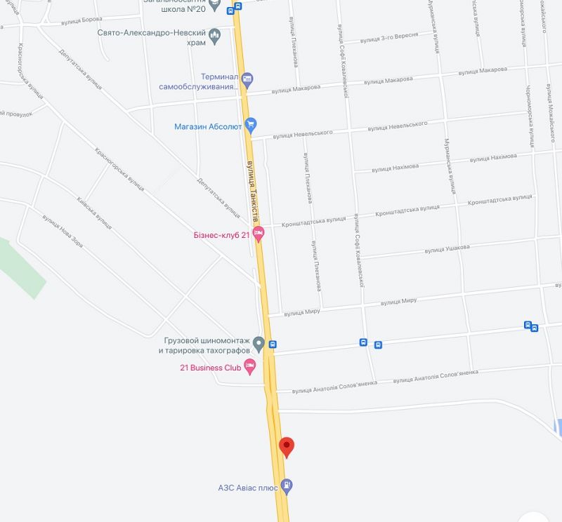 Билборд/Щит, Краматорск, вул. Танкістів, виїзд з Дружківки