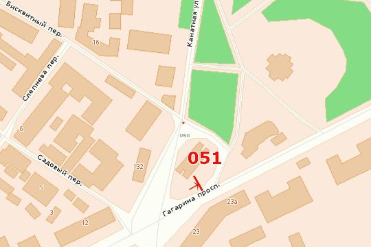 Билборд/Щит, Одесса, просп. Гагаріна,23 (навпроти)