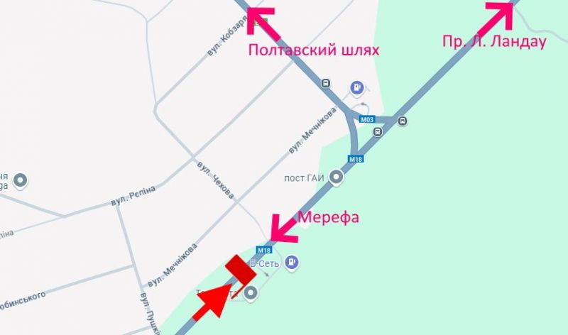 Билборд/Щит, Трассы, Сімферопольське шосе-сел. Високий-пост Поліції-біля АЗС "Б-сеть"-в'їзд у місто