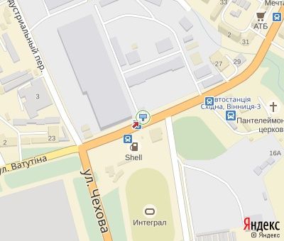 Билборд/Щит, Винница, Ватутіна вул., 18а(меблевий салонMebeLine, АЗС Shell, 300 м. до будівельногоринку та гіпермаркету "Грош") з центра