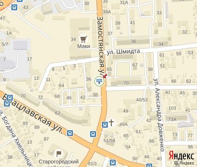 Билборд/Щит, Винница, Замостянська вул., 36 з центру