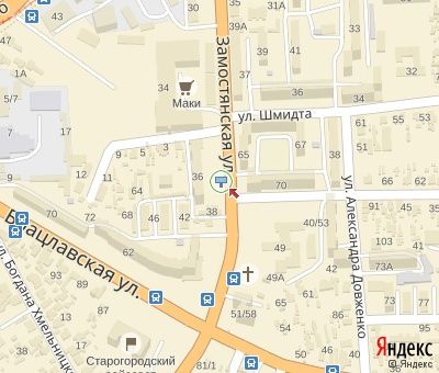 Билборд/Щит, Винница, Замостянська вул., 36 в центр (ринок "Світанок" , 300 до пл. Перемоги)