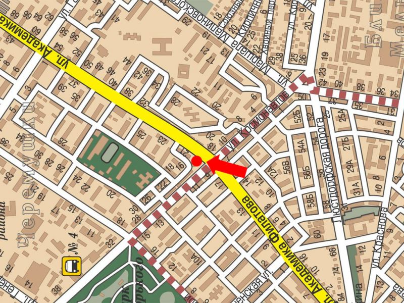 Сітілайт, Одеса, Філатова вул., 21/1 / Космонавтов вул., на світлофорі, в бік Деревянка пл.