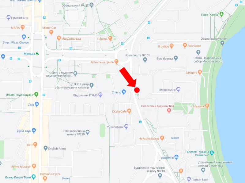 Білборд/Щит, Київ, Володимира Івасюка пр. (колиш. пр. Героїв Сталінграда) 22, в бік Малиновського вул.