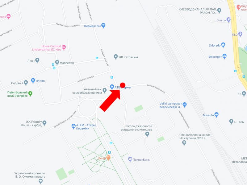 Білборд/Щит, Київ, Челябінська вул. / Каховська вул., в бік Нестайка вул. (кол. Мільчакова вул.)