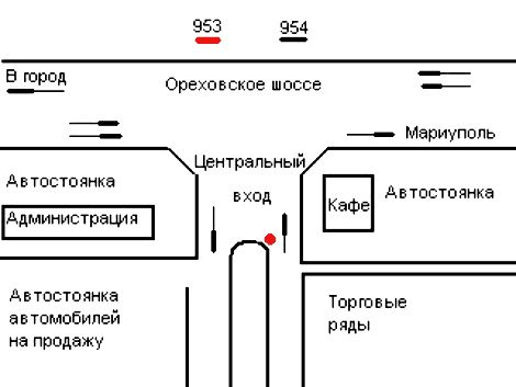 Билборд/Щит, Запорожье, 100_Запорожье_Авторынок -1  слева