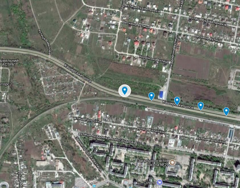 Билборд/Щит, Запорожье, 136_Запоріжжя_ул.Тиражная 180м от выезда в п.Солнечный-выезд из города