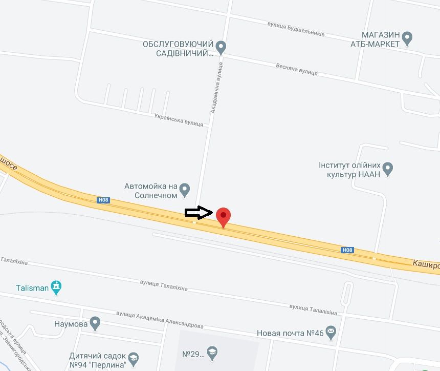 Билборд/Щит, Запорожье, 139_Запоріжжя_ул.Тиражная 70м от выезда из п.Солнечного в сторону г.Запорожья въезда в п.Солнечный-въезд в город