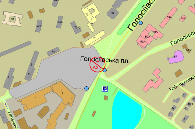 Led екран/Відеоборд, Київ, Голосіївська площа на розподілювачі (м.Голосіївська)