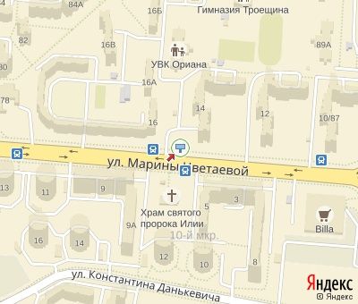 Білборд/Щит, Київ, Цвєтаєвої М. вул., 14