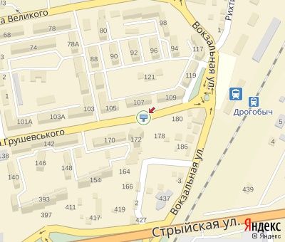 Билборд/Щит, Дрогобыч, Грушевського вул.,170 (перед "Ощадбанком")В центр