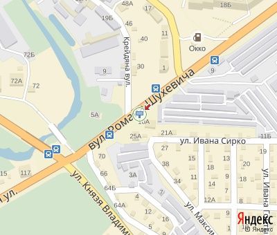 Білборд/Щит, Рівне, Шухевича вул., - Крейдяна вул. в центр.