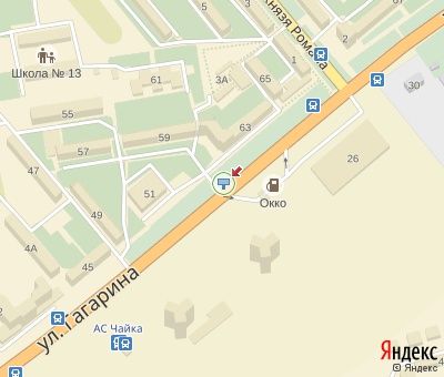Билборд/Щит, Ровно, Гагаріна вул., 70 в центр.(напроти АЗС "ОККО",перед Multiplex "Эра")