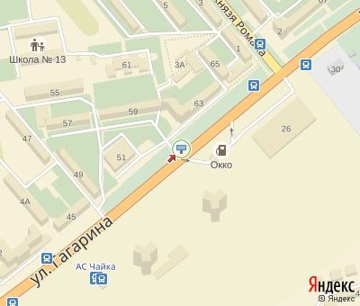 Билборд/Щит, Ровно, Гагаріна вул., 70 (напроти АЗС "ОККО", "Novus")