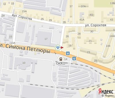 Билборд/Щит, Ивано-Франковск, Петлюри вул., 17 (хлібзавод, напроти АЗС "ОККО")