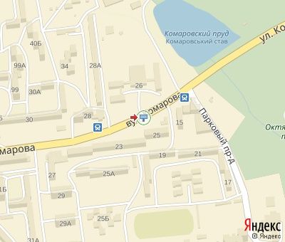 Билборд/Щит, Черновцы, Комарова вул., 23-25 до вул. Головна (в центр)
