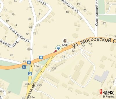 Билборд/Щит, Черновцы, Московської олімпіади вул. - Фастівська вул., (АЗС"ANP", готель"Koral")