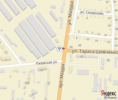 Билборд/Щит, Смела, Мазура вул. - Шевченка вул. (перехрестя)