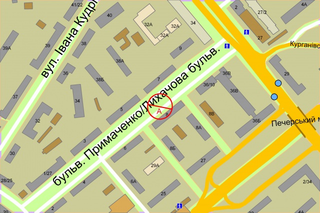 Сітілайт, Київ, Марії Приймаченко бульвар (Лихачова), 8 (бульварна частина)