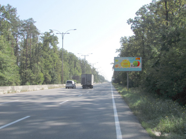 Білборд/Щит, Київ, Велика Кільцева дорога, після 1300 метрів руху від Гостомельського шосе