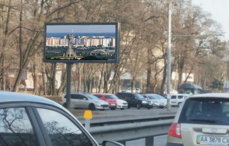Білборд/Щит, Київ, пр-т Перемоги 60/вул.С.Перовскої (Евгенії Мирошниченко) на пл.Перемоги (В) щит