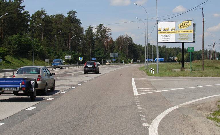 Билборд/Щит, Киев, Новообухівська траса/с.Безрадичі (А) в Київ
