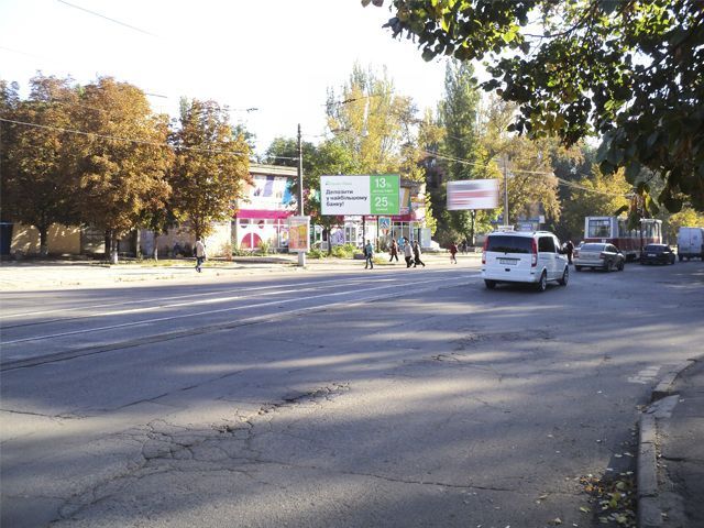 Білборд/Щит, Кривий Ріг, Соборності вул., 51 - Стрельникова вул. (ТЦ "Схід", ТЦ "ProStor"), від Металургів пр.