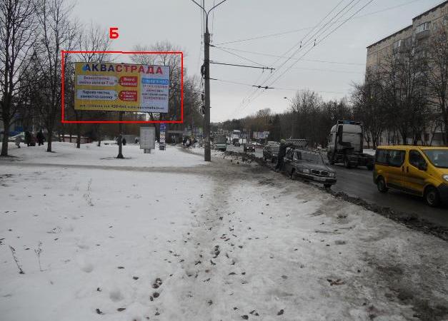 Білборд/Щит, Тернопіль, вул. 15 Квітня - зупинка "Старе сільпо" (зправа)