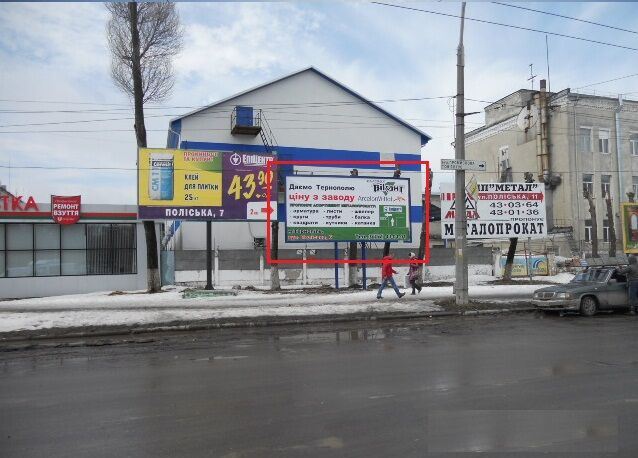 Білборд/Щит, Тернопіль, кільце вул. Текстильна - напроти ФМ "НОВА"