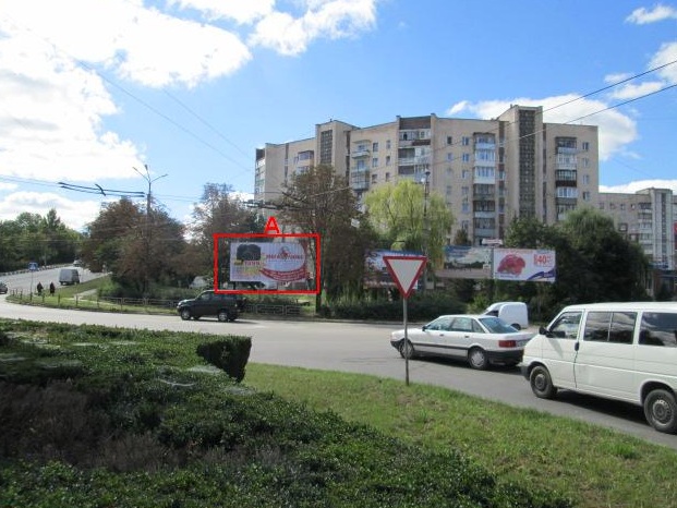 Білборд/Щит, Тернопіль, вул. Живова - поворот на вул. Микулинецька 1-й