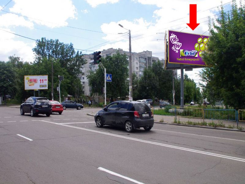 Билборд/Щит, Житомир, Вітрука вул. / Шевченка вул., біля супермаркетів "Олді", "АТБ", на світлофорі