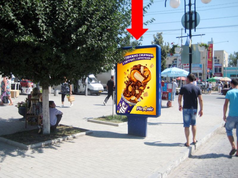 Ситилайт, Каменец-Подольский, Соборна вул. / Грушевського пр., біля центрального ринку