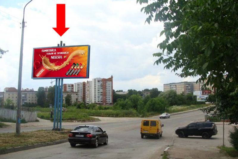 Билборд/Щит, Тернополь, Коновальця вул., 18, роздільник, в бік Злуки пр.