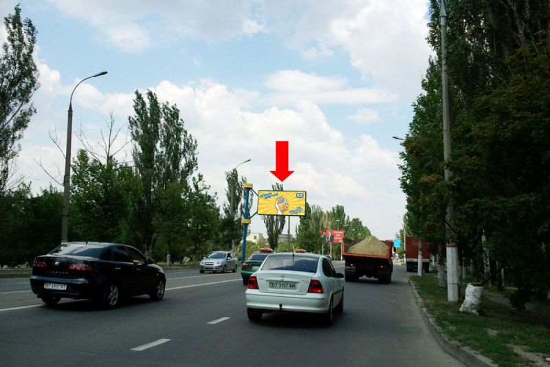Билборд/Щит, Херсон, Миколаївське шосе, біля автосалону "Лада", з центру (флажок)