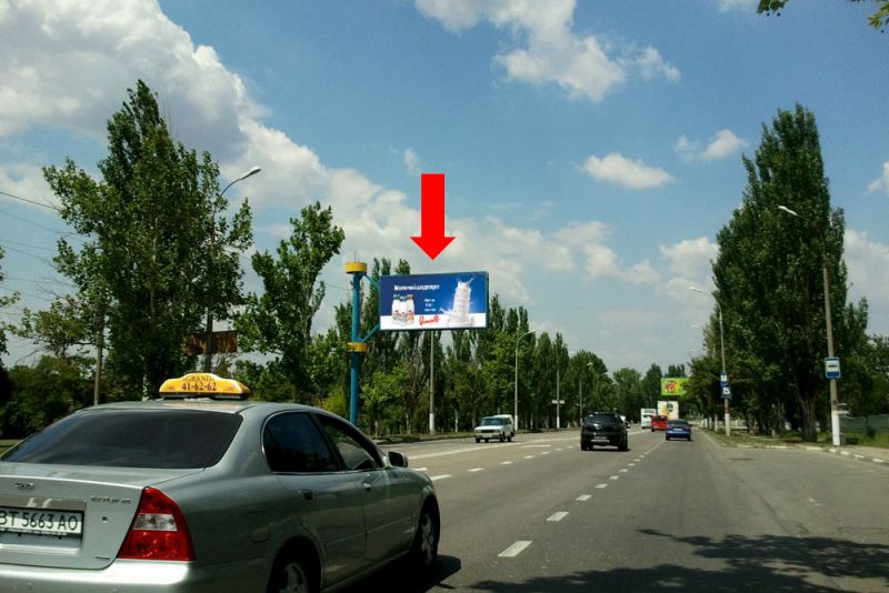Билборд/Щит, Херсон, Миколаївське шосе, біля Механічного заводу, з центру (флажок)