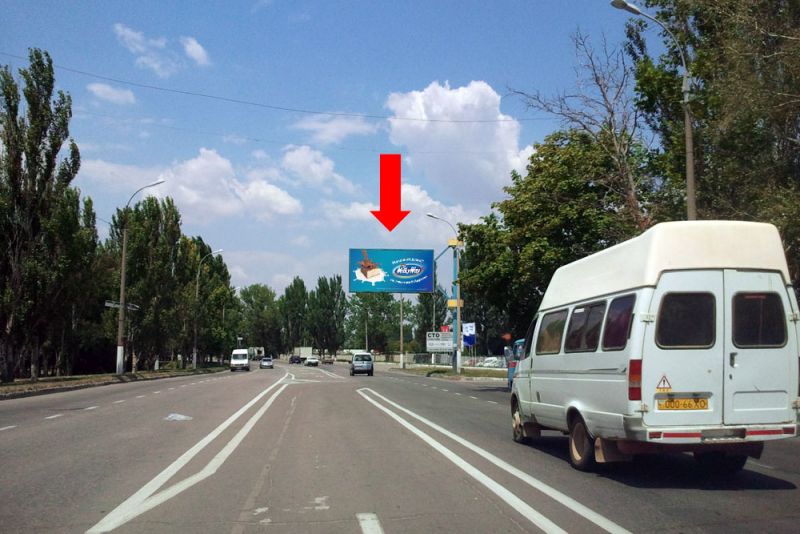 Билборд/Щит, Херсон, Миколаївське шосе, біля автосалону "Укравто", з центру (флажок)