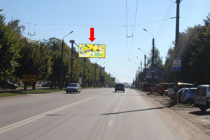 Билборд/Щит, Черновцы, Героїв Майдану вул. (кол. Червоноармійська вул.), 83, біля лабораторії "Сінево", з центру (флажок)