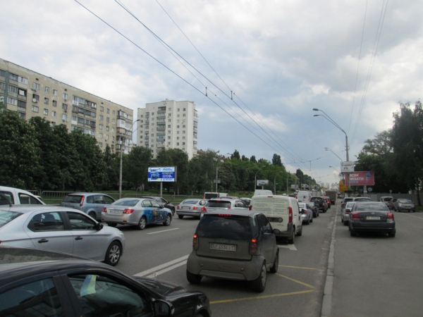 Білборд/Щит, Київ, просп. Берестейський (Перемоги), 66, в центр (м. Шулявська)