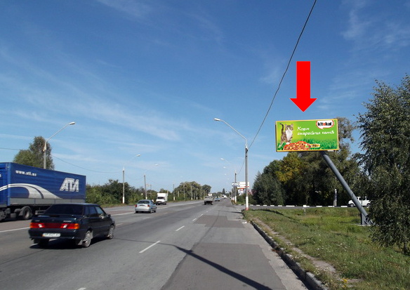 Білборд/Щит, Житомир, Київське шосе, біля АЗС "ОВ", виїзд з міста