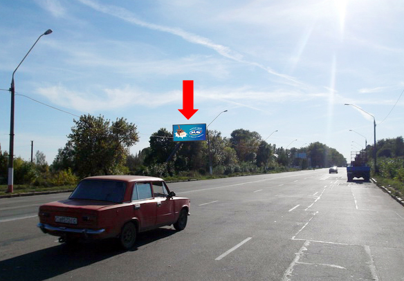 Білборд/Щит, Житомир, Київське шосе, біля АЗС "Лукойл", в''їзд в місто