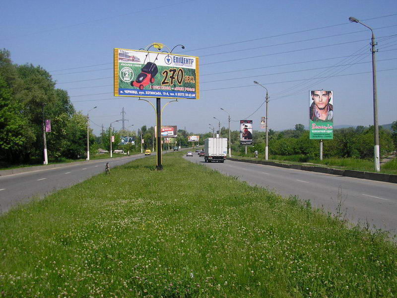 Билборд/Щит, Черновцы, Ізмайлівська (розд. смуга, до ринку); м.1