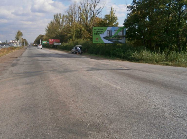 Билборд/Щит, Трассы, Калуське шосе (знак Івано-Франківськ)       в'ізд в місто