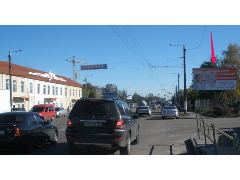 Білборд/Щит, Житомир, пр.Незалежності 10 (заправка WOG, м-т Метро) ст.А