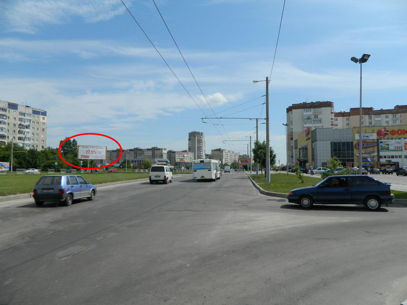 Билборд/Щит, Львов, Червоної Калини - Давидовича, (до Санта-Барбари) супермаркет ВАМ-СІЛЬПО
