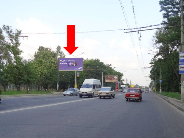 Білборд/Щит, Миколаїв, Героїв Сталінграду пр., 11, біля супермаркету "Metro", АЗС "Formula", в центр