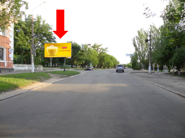 Білборд/Щит, Миколаїв, Богоявленський пр. (кол. Жовтневий пр.) / Ольшанців вул., з центру