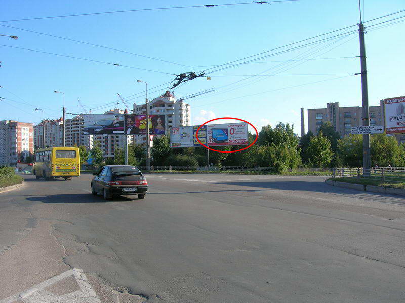 Билборд/Щит, Тернополь, Галицька - Злуки - Коновальця ( правий)
