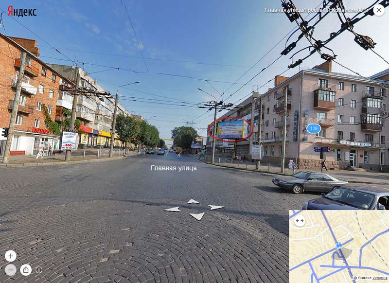 Билборд/Щит, Черновцы, Головна, 128 -  просп. Незалежності