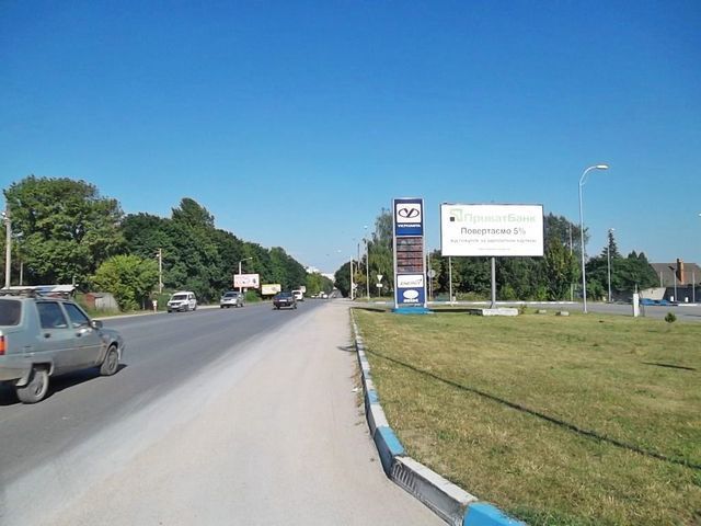 Білборд/Щит, Тернопіль, Будного С. вул., 13 - Героїв УПА вул., (АЗС "Укрнафта") (напроти ЖК)