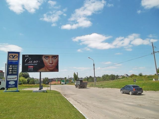Білборд/Щит, Тернопіль, Текстильна вул., 23, (АЗС "Укрнафта", "WOG"), в центр
